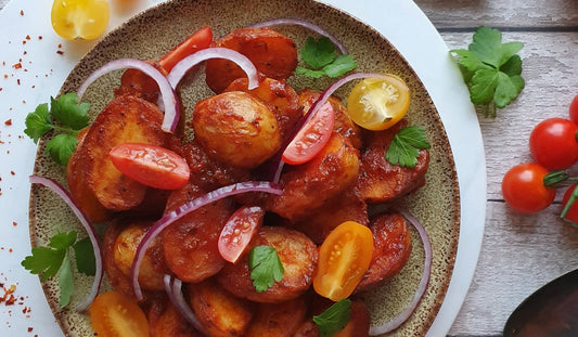 Tomato & Chilli Pan-Fried Potatoes